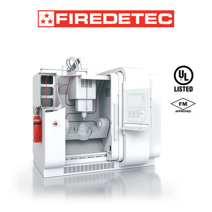 ระบบดับเพลิงอัตโนมัต สำหรับเครื่องจักร CNC FireDETEC ระบบดับเพลิงอัตโนมัต สำหรับเครื่องจักร CNC FireDETEC