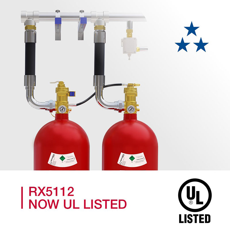 RX5112 total flooding system receives ul listed certification RX5112 total flooding system receives ul listed certification